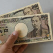 Japanese 10,000 yen banknotes arranged for a photograph in Tokyo, Japan, on Friday, May 10, 2024. The Bank of Japan offered to purchase a smaller amount of government bonds in a regular operation on May 13 than it did on April 24 as it seeks to reduce its presence in the country’s debt market. Photographer: Noriko Hayashi/Bloomberg
