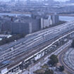 High angle view of Metropolitan Expressway in early morning.