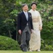Japan's Emperor Naruhito (L) and Empress Masako arrive to greet guests at a spring garden party at the Akasaka Garden imperial garden in Tokyo on April 22, 2025. (Photo by Shuji Kajiyama / POOL / AFP)