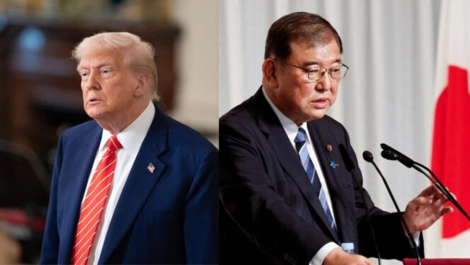 
					Trump Keluhkan Jepang Tak Impor Beras AS, Tegaskan Tak Akan Hapus Tarif Mobil