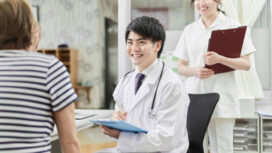 A male doctor who examines the elderly