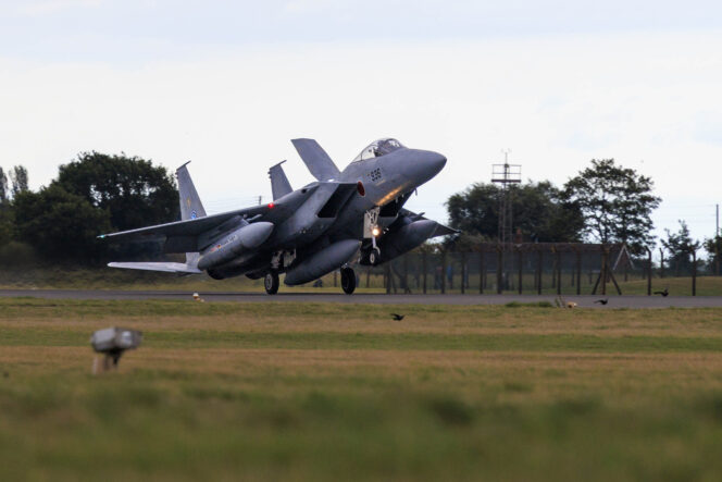 
					On 18 September 2025, 2 Royal Airforce Typoons escorted  2 Japanese F15 aircraft into  RAF Coningsby