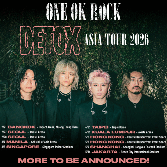 
					ONE OK ROCK Siap Manggung di Jakarta, Bagian dari “DETOX Asia Tour 2026”