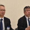 Fukuoka Prefectural and Tagawa Municipal government officials explain incidences of abuse by 10 day care workers, at the prefectural government headquarters on Oct. 20, 2025. (Mainichi/Keisuke Muneoka)