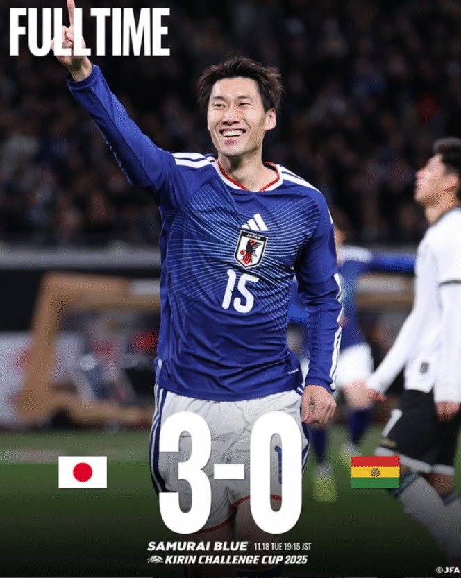 
					Samurai Blue Berhasil Tundukkan Bolivia 3-0 di Laga Persahabatan
