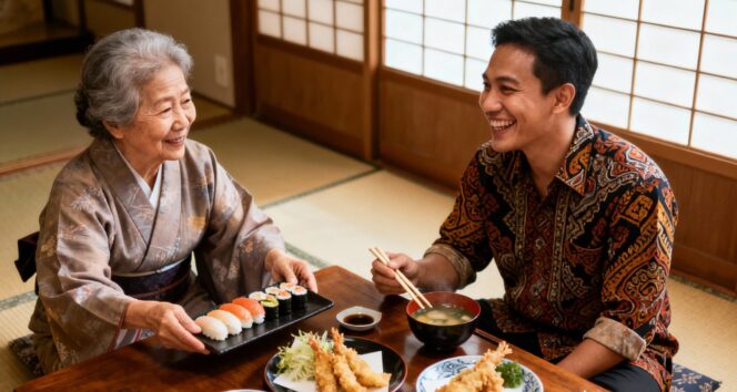 
					Frasa Jepang Saat Memuji Masakan Orang Jepang