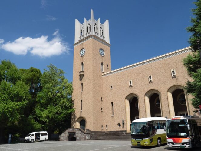 
					Waseda University Okuma Memorial Hall. Taken on July 12, 2023 in Shinjuku, Tokyo.