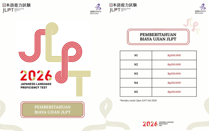 
					Biaya Ujian JLPT Naik Mulai Juli 2026, Ini Rinciannya