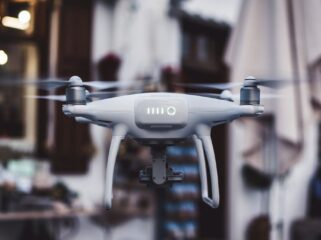 Illustration of a drone. (Unsplash/Jason Mavrommatis)