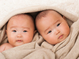 Japanese, baby, twins