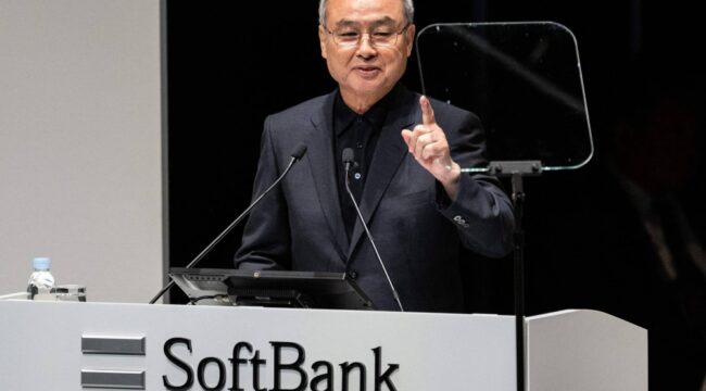 Softbank Group CEO Masayoshi Son speaks during the annual general shareholders' meeting in Tokyo on June 21, 2024. (Photo by Yuichi YAMAZAKI / AFP)