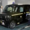 Photo shows a minivehicle taxi in Kitakyushu, southwestern Japan, on June 26, 2026. (Kyodo)