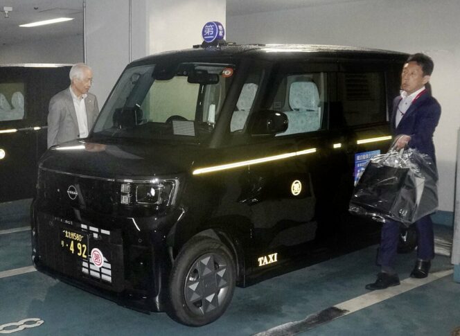 
					Photo shows a minivehicle taxi in Kitakyushu, southwestern Japan, on June 26, 2026. (Kyodo)