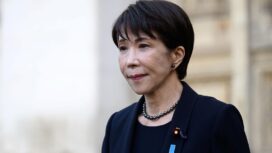 FILE PHOTO: Japan's Prime Minister Sanae Takaichi departs from Westminster Abbey in London, Britain, June 14, 2026. Leon Neal/Pool via REUTERS/File Photo