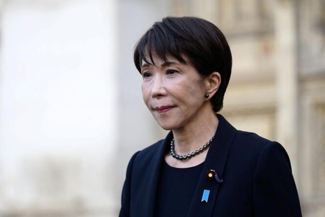 
					FILE PHOTO: Japan's Prime Minister Sanae Takaichi departs from Westminster Abbey in London, Britain, June 14, 2026. Leon Neal/Pool via REUTERS/File Photo