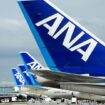 Tokyo, Japan - July 17, 2009: Jet airplanes operated by All Nippon Airways (ANA) waiting to mainetnance, loading and boarding at Haneda airport in Tokyo, Japan