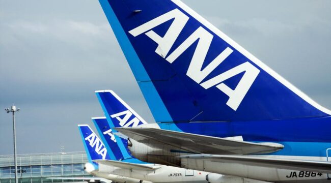 Tokyo, Japan - July 17, 2009: Jet airplanes operated by All Nippon Airways (ANA) waiting to mainetnance, loading and boarding at Haneda airport in Tokyo, Japan