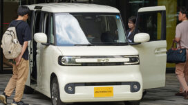 This photo shows BYD's new Kei EV,