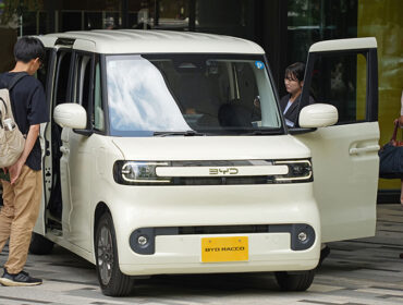 This photo shows BYD's new Kei EV, 