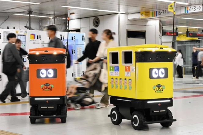 
					Jepang Uji Coba Robot Tempat Sampah Keliling di Stasiun Shinjuku